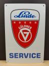 Güldner Service weiß Blechschild